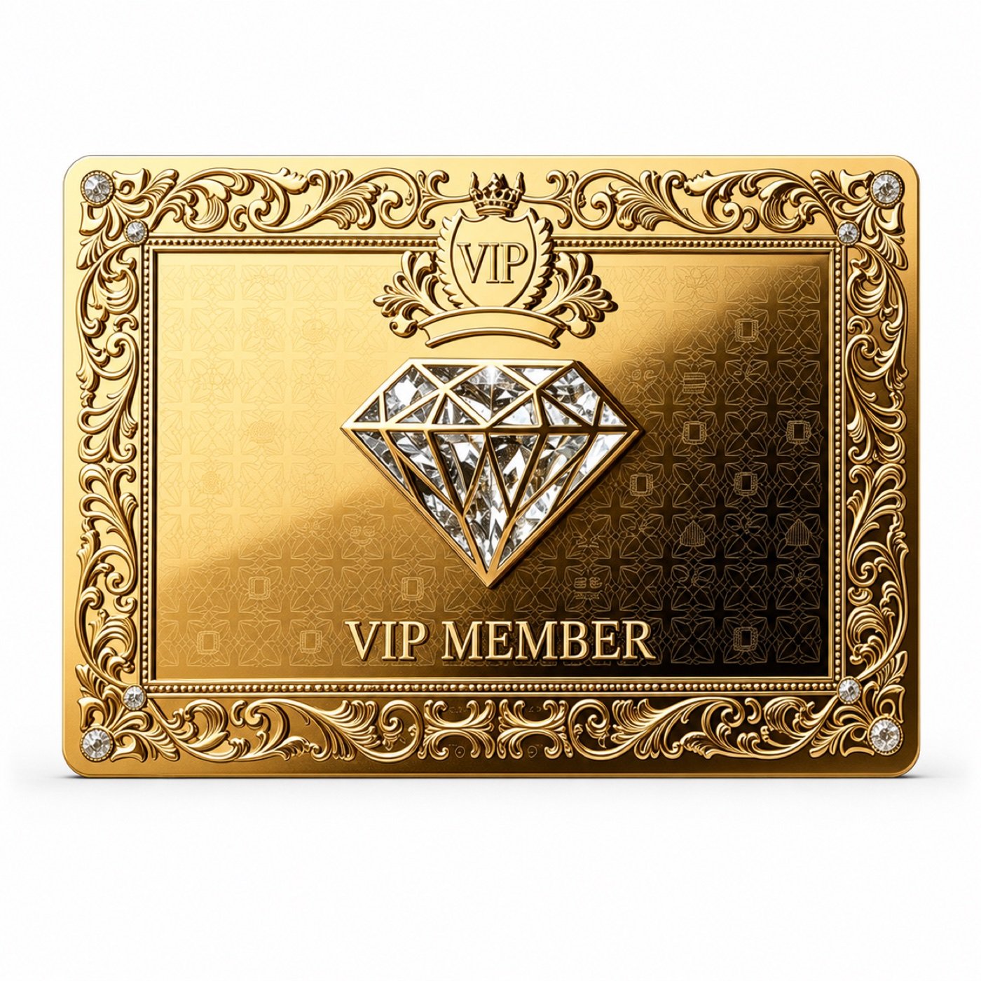 Supplied category cover for metal business cards