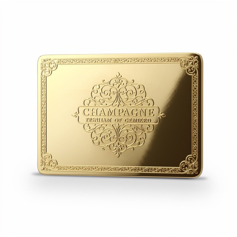 Supplied Luxury Metal Cards reference 1