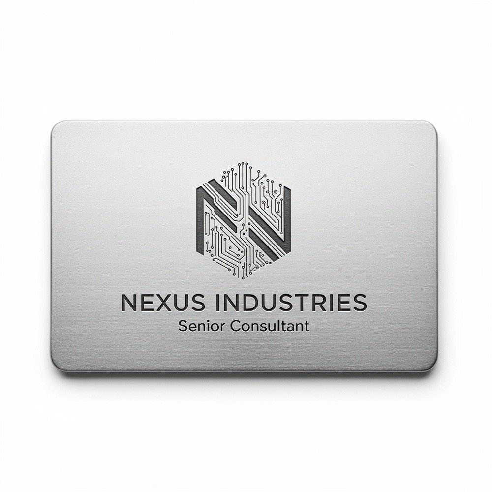 Supplied Metal Business Cards reference 2
